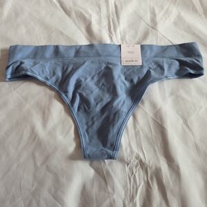 Auden Soft Blue Seamless Thong New